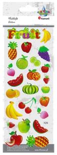 Opakowanie Naklejki wypukłe miękkie owoce 24szt