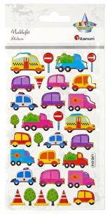 Opakowanie Naklejki wypukłe pojazdy, znaki drogowe 31szt