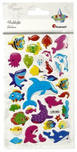 Opakowanie Naklejki wypukłe zwierzęta morskie 32szt