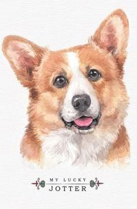 Opakowanie Notatnik ozdobny 105x165/64K kratka TW Corgi