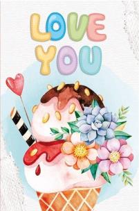 Opakowanie Notatnik ozdobny 105x165/64K kratka TW Lody