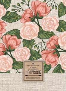 Opakowanie Notatnik ozdobny 145x197/200K kratka TW Piwonie