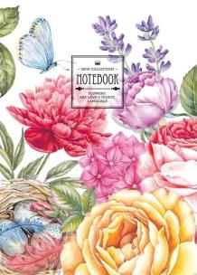 Opakowanie Notatnik ozdobny 145x197/264K kratka TW Piwonie