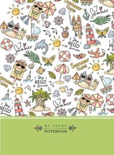 Opakowanie Notatnik ozdobny 145x197/64K kratka TW Plaża