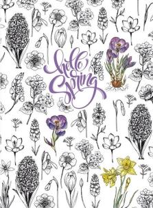 Opakowanie Notatnik ozdobny 145x197/64K kratka TW Żonkil