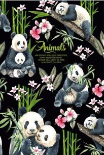 Opakowanie Notatnik ozdobny 145x197/80K kratka TW Pandy