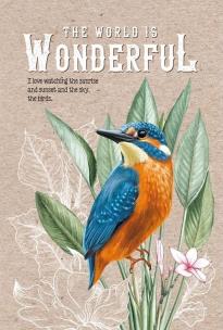 Opakowanie Notatnik ozdobny 145x197/80K kratka TW Zimorodek