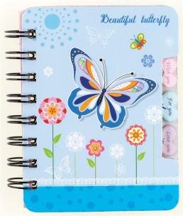 Opakowanie Notes na spirali Butterfly 50K