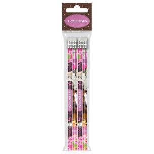 Opakowanie Ołówek z gumką 4szt Konie 15 DERFORM