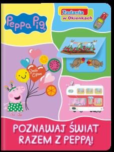 Okładka książki Peppa Pig. Peppa Pig. Zadania w okienkach