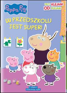 Okładka książki Peppa Pig. Przyklejam Odklejam. W przedszkolu...