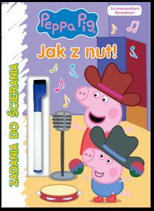 Okładka książki Peppa Pig. Zadania do ścierania