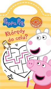 Okładka książki Peppa Pig. Zakręcone labirynty. Którędy do celu?