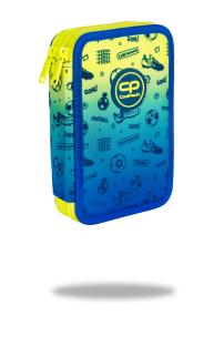Opakowanie Piórnik Coolpack podwójny z wyposażeniem JUMPER 3 FOOTBALL