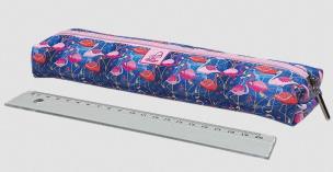 Opakowanie Piórnik Jamnik ekoskóra Flamingi