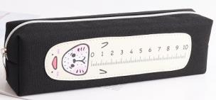 Opakowanie Piórnik tuba mała Kot linijka beżowa FRESH