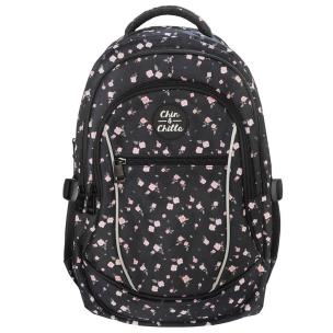 Opakowanie Plecak 3 komorowy usztywniany 18' Chin&Chill. Kwiatki