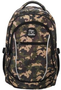 Opakowanie Plecak 3 komorowy usztywniany 18' Chin&Chilla. Moro