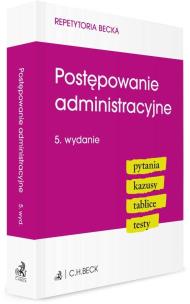 Okładka książki Postępowanie administracyjne. Pytania. Kazusy. Tablice. Testy