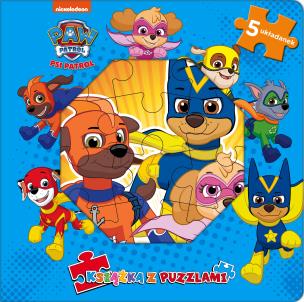 Okładka książki Psi Patrol. Książka z puzzlami