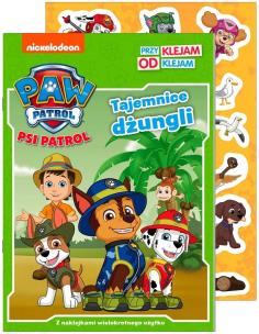 Okładka książki Psi Patrol. Przyklejam Odklejam. Tajemnice dżungli