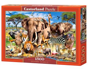 Opakowanie Puzzle 1500 el. C-151950-2 Savanna Animals