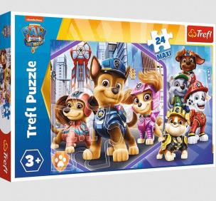 Opakowanie Puzzle 24 maxi Bohaterowie na straży TREFL