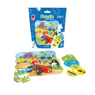 Puzzle 49 saszetka Auta + mini gra RK1140-03. Wydawca: Roter Kafer. Multiszop.pl Opakowanie Puzzle 49 saszetka Auta + mini gra RK1140-03