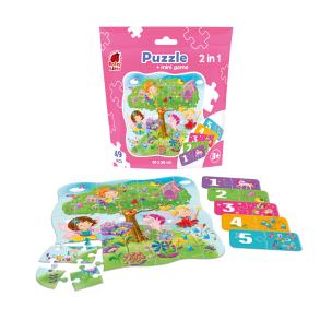Puzzle 49 saszetka Wróżki + mini gra RK1140-02. Wydawca: Roter Kafer. Multiszop.pl Opakowanie Puzzle 49 saszetka Wróżki + mini gra RK1140-02