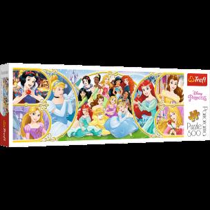 Opakowanie Puzzle 500 Panorama Powrót do świata Księżniczek 29514