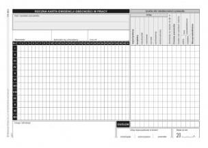 Opakowanie Roczna karta ewidencji...508-3