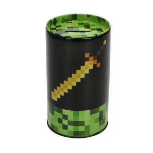 Opakowanie Skarbonka Starpak metalowa okrągła Pixel Game