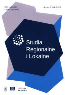 Opakowanie Studia Regionalne i Lokalne 2 (84) 2021