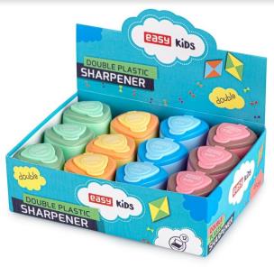 Opakowanie Temperówka podwójna z pojemnikiem mix (12szt) EASY