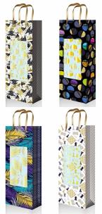 Opakowanie Torebka ozdobna z okienkiem pionowa Butelka duża 2