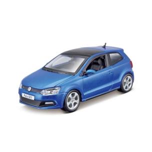 Opakowanie VW Polo GTI Mark 5 niebieski 1:24 BBURAGO