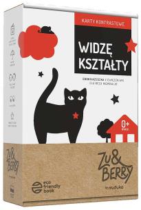 Okładka książki Widzę kształty. Karty kontrastowe 0 mies.+