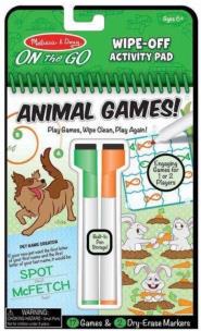 Opakowanie Wipe-Off Activity Pad - Zwierzęta