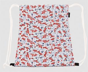 Opakowanie Worek/plecak Codura wodoodporna Kwiatki czerwone