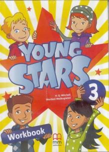 Okładka książki Young Stars 3 WB + CD MM PUBLICATIONS