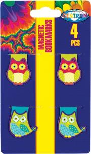 Opakowanie Zakładka magnetyczna do książki 4szt mix