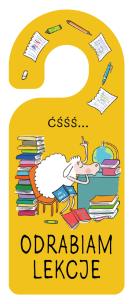 Opakowanie Zawieszka na klamkę Odrabiam