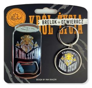 Opakowanie Zestaw brelok + otwieracz Król Życia