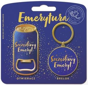 Opakowanie Zestaw brelok + otwieracz - Szczęśliwy emeryt