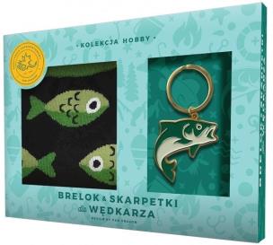 Opakowanie Zestaw brelok + skarpetki dla wędkarza