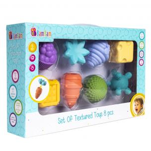 Zestaw Zabawek Sensorycznych 8szt. Wydawca: BamBam. Multiszop.pl Opakowanie Zestaw Zabawek Sensorycznych 8szt