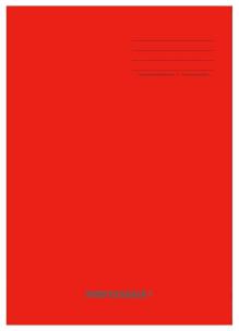 Opakowanie Zeszyt A5/32K kratka PP Red (4szt) NARCISSUS