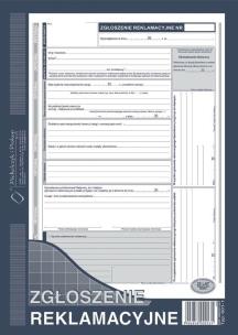 Opakowanie Zgłoszenie reklamacyjne 601-1