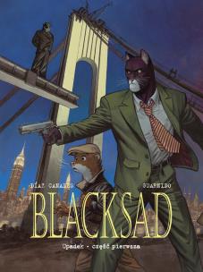 Blacksad T.6 Upadek. Autor: Juan Diaz Canales, Juanjo Guarnido, Joanna Jabłońska. Multiszop.pl Okładka książki Blacksad T.6 Upadek