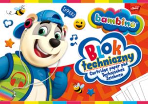 Opakowanie Blok techniczny Bambino A4 10 kartek PAKIET 10 sztuk